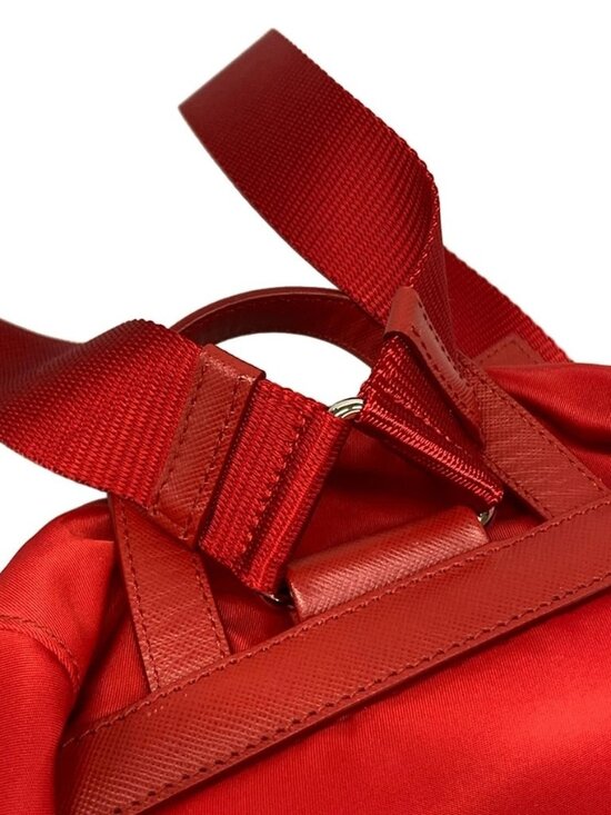 PRADA - BZ0024 Red Nylon Backpack main image 14